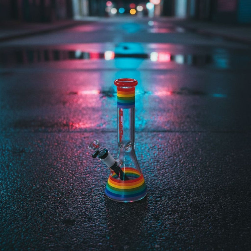 aLeaf Pride Beaker Water Pipe Rainbow | 10" | 14mm F